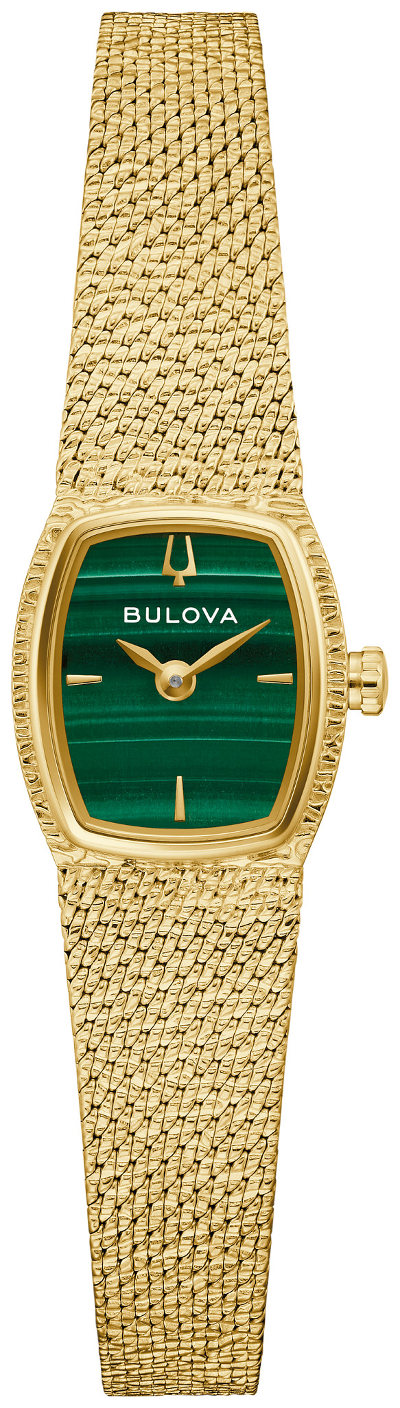 ブローバ Bulova Dress Round Bracelet Watch Green Dial Stainless Steel Bracelet Goddess of Time 97L184